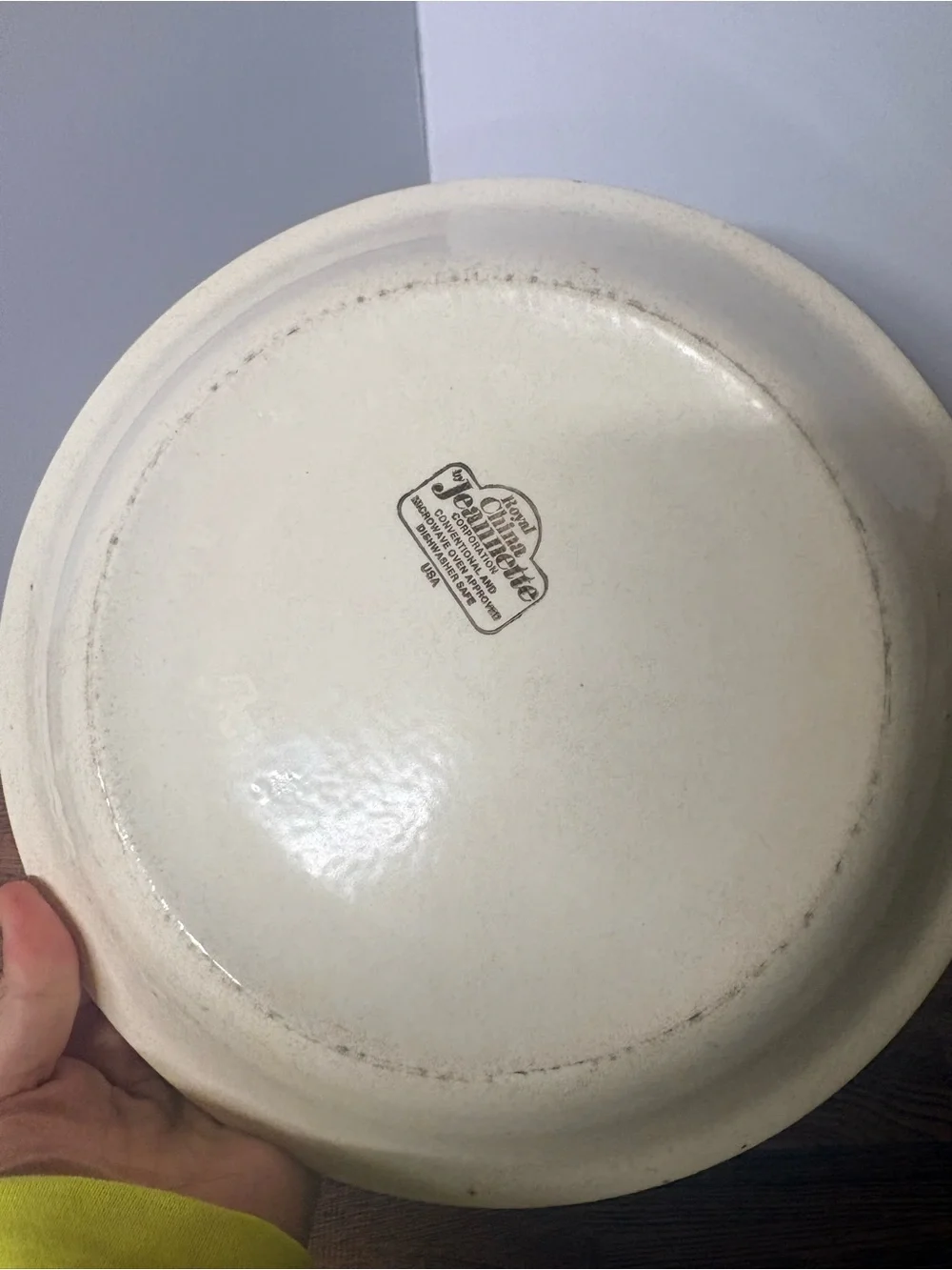 Vintage Royal China by Jeanette Cheesecake Recipe Baking Dish